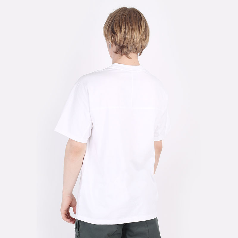 мужская белая футболка Carhartt WIP S/S Living T-Shirt I030180-white - цена, описание, фото 5